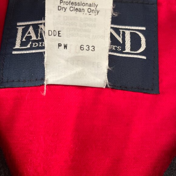 Vintage Lands' End Womens Black Classic Wool Blend Double Breasted Pea Coat Sz10 - Picture 5 of 11